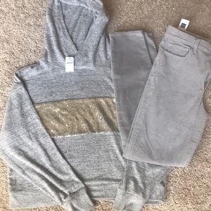 Gap Hooded Top and True Skinny ankle jeans